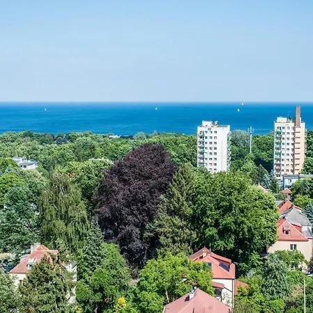 Sopot- Szeroki Widok Na Morze, 12min Do Plazy, 6p Appartement